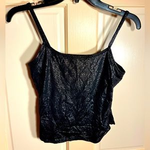 Super sparkly vintage Y2K New York and Company midriff shirt